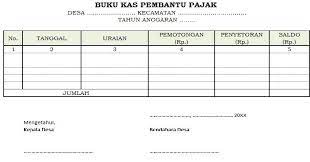 Maybe you would like to learn more about one of these? Buku Kas Pembantu Pajak Dalam Dana Desa Berita Banda Baro