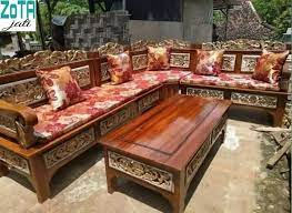 Ukuran meja makan ukiran jepara p 225 cm x l 110 cm x t 78 cm. Kursi Tamu Sudut Jati Ukir Jepara Asli Tanpa Ongkir Bayar Dirumah Mebel 811139168