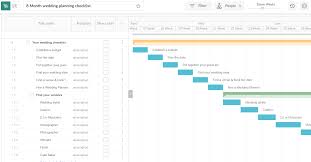 8 month wedding planning checklist excel template free