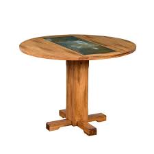 Slate tiles on the table's apron and sturdy post legs with a stretcher make this a great choice for your dining space. Sunny Designs Dining Tables Sedona 1223ro2 Drop Leaf Table W Slate Round From Dining And Stools Unlimited