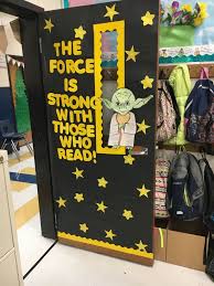 Star Wars Board For Reading Still Practicing My Door Decorating Skills Yoda Star Wars Classroom Star Wars Classroom Theme Door Decorations Classroom