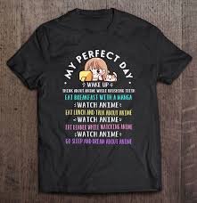 My Perfect Day Watch Anime Manga Lover Gifts Kawaii Girl Cat Pullover