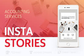 Accounting Instagram Stories Photoshop Template Design Accounting Services Instagram Story