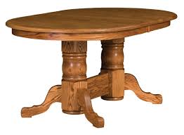 Traditional Double Pedestal Dining Table Amish Direct Furniture Dining Table Pedestal Dining Room Table Pedestal Table