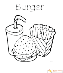 Burger and hot dog coloring pages. Burger Coloring Page 03 Free Burger Coloring Page Coloring Home