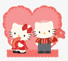 Right border of heart valentines day frame , valentine card s transparent background png clipart. Photo Hk3 Hello Kitty Valentine Card Free Transparent Png Download Pngkey
