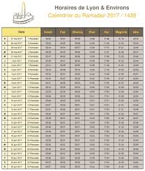 Calendrier Ramadan 2017 Toulouse