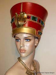 Nefertiti Headdress Egyptian Crown Burning Man Fantasy Etsy Egyptian Crown Headdress Nefertiti