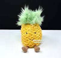 Jellycat AMUSEABLE PINEAPPLE Small Soft Plush Toy Preowned Juicy Tropical  LOVEY
