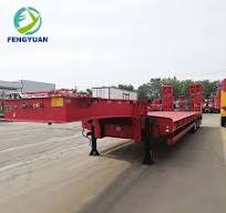 3 Axle 50t 60ton 80t Heavy Duty Gooseneck Low Loader/Lowbed ...