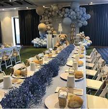 Image May Contain Table Indoor And Food Baby Shower Balloons Baby Shower Decorations Baby Shower Fun