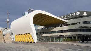 As part of the modernisation and extension mesures of the austria center vienna from the 1980s, the forecourt will be given an. Media Gallery Austria Center Vienna Vienna 22 Donaustadt 1987 Structurae
