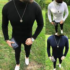 We offer quality styles at the best price and in a sustainable way. Men S Winter Warm Cotton High Collar Pullover Sweater Men Jumper Turtleneck Tops Wish