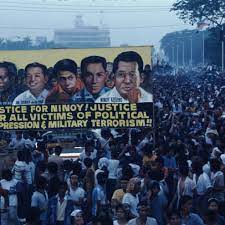 Ninoy's only son noynoy (with black armband when he died, suddenly, we lost our captain, we lost the rudder of our ship, we lost everything. Biography Of Ninoy Aquino Filipino Opposition Leader
