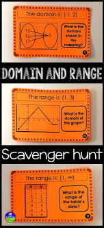 Learning About Domain And Range Algebra Fun High School Math Algebra Activities