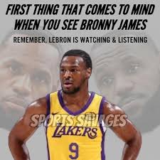 Lebron James plays with son Bronny in NBA