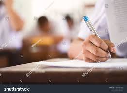 School Students Taking Exam Writing Answer In Classroom With Stress Ad Spon Exam Students School Writing School Student Student Exam
