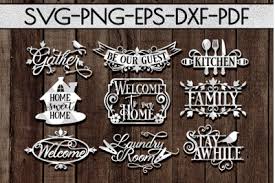 Download Download Home Decor Sign Papercut Templates Bundle Rustic Svg Dxf Free Download 769876 Free Svg Cut Files