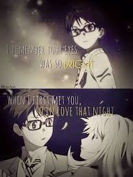 Anime Your Lie In April Anime Quotes Inspirational Your Lie In April Anime Love Quotes