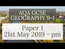 Aqa Gcse 9 1 Geography Paper 1 2019 Physical Geography Physical Geography Geography Gcse Geography
