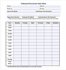 18 Volunteer Timesheet Templates Free Sample Example Format Download Free Premium Templates