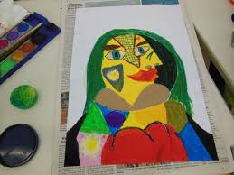 Pablo picasso's art is often split into periods: Kunstprojekttag Picasso Grundschule Mering Amberieustrasse