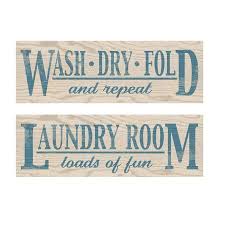 Gango Home Decor Classic Laundry Room Wall Art Signs Two Blue 18x6in Unframed Paper Prints Walmart Com Laundry Room Wall Art Laundry Room Wall Decor Laundry Room Signs