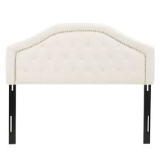 Black iron legs with adjustable height; Queen Full Killian Headboard Ivory Christopher Knight Home Target