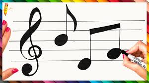 I'm looking for a windows library that can draw musical notes on the screen in some way. How To Draw Musical Notes Step By Step Musical Notes Drawing Easy Youtube