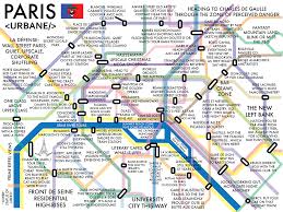 Paris Metro Transit Map Urbane Paris Metro Transit Map Paris Metro Map