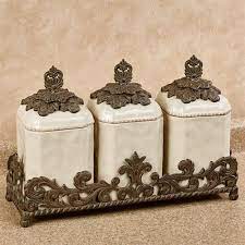 Browse greatest and cheap kitchen canister collection here. Provincial Triple Kitchen Canister Set In Holder