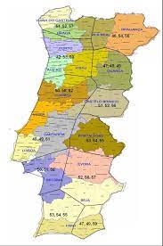 Mapa de sensibilidade ambiental dos concelhos de portugal continental text. Mapa De Portugal Distritos E Conselhos