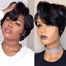 Enjoy now and pay later with afterpay at ebay. Amazon Com Pixie Wigs For Black Women Human Hair Lace Front Wigs 6 Inch Msgem Loose Wave Hair Short Bob Wigs Pixie Cut Wig 150 Density Brazilian Human Hair Wigs Pre Plucked