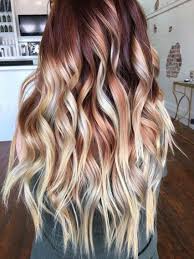 Balyage Ombre Red Copper Blonde Balayage Hair Red Blonde Hair Red Balayage Hair