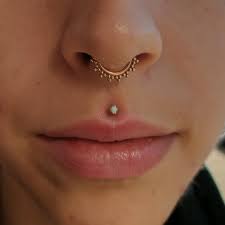 Aliya Schwengler On Instagram Fresh Philtrum Done With A White Opal Set In Rose Gold From Anatometa Septum Piercing Jewelry Piercing Jewelry Septum Piercing