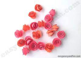 You now need to cut the paper into petal pieces. Rose Filled Heart Card Easy Peasy And Fun