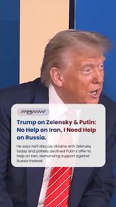 Speaking ahead of his Zelensky summit, Trump recalled calling Putin “very  nice,” noting: “He volunteered help