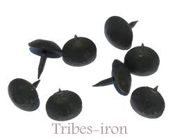 60 Black Nails Round 1 Head Decorative Clavos Wrought Wrought Iron Furniture Black Nails Wrought Iron Hardware