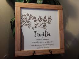 Spanish Home Decor Familia Frame Farmhouse Signs Farmhouse Decor 24x24 Wood Signs Wall Hangings Home De Spanish Home Decor Spanish Style Homes Spanish House