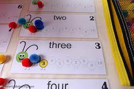 counting caterpillar busy bag printable numbers 1 10