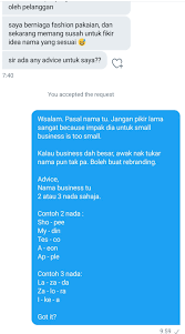 Perniagaan kecil yang anda sedang atau akan laksanakan nanti, boleh berkembang menjadi sebuah perniagaan yang berikut adalah senarai idea perniagaan kecil yang boleh dipertimbangkan kenalah cari nama yang sesuai. Naim Mustafa Freepalestin On Twitter Dapat Soalan Menarik Dari Followers Saya Tanya Berkaitan Nama Perniagaan Untuk Startup Baru Nak Meniaga Jangan Ambil Masa Dan Stress Pasal Nama Business Impact Dia