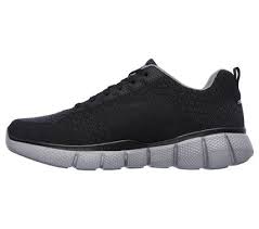 Skechers Men S Equalizer 2 0 True Balance Memory Foam Training Shoes Black Charcoal Black Charcoal Training Shoes Sneakers