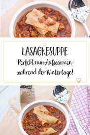 Lasagnesuppe Lasagne Suppe Lasagne Suppe