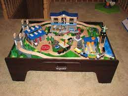 Below are some of the best train table sets to create an imaginarium with for your toddlers: Imaginarium Train Table Track Layout Imaginarium City Central Train Table Track Layout Image Search Resul Train Table Layout Train Table Kids Playroom Design
