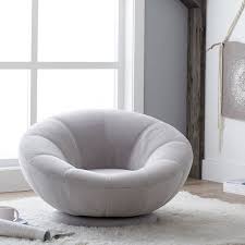 Performance Everyday Velvet Gray Groovy Swivel Chair Comfy Chairs Furniture Bean Bag Chair