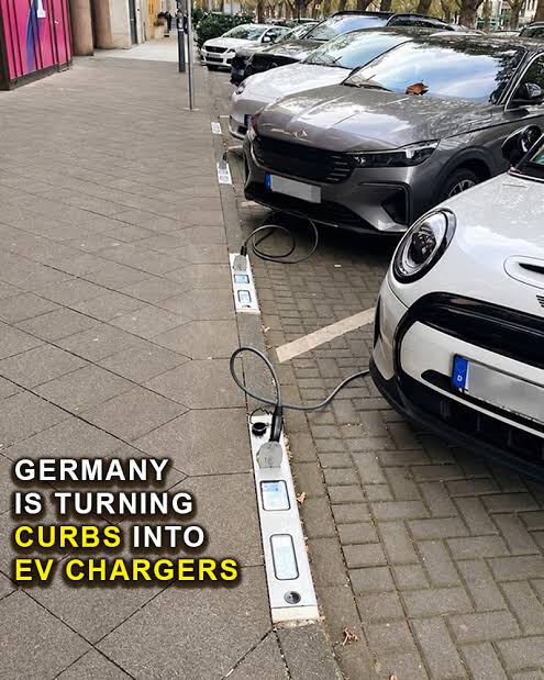 German kerb EV charger solution for urban Ireland