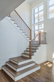 Help to create a safe environment for your family. 11 Modern Stair Railing Designs That Are Perfect Stair Railing Design Modern Stair Railing Rustic Stairs