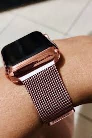 Black Apple Watch With Rose Gold Band Apple Watch Case Diamonds Rose Gold Cover Bezel Protection Protective Bling Alu Apple Watch Bands Women Apple Watch Bands Rose Gold Rose Gold Apple Watch