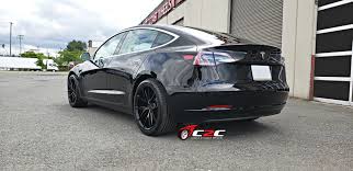 Tesla, unlike ford, does offer other paint colors for the exterior the colors least likely to be discounted, meaning they hold their value well, are red, white, and silver. Tesla Model 3 Black Niche Misano M117 Wheel Front