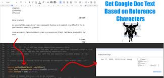 The python re module provides regular expression support. Google Apps Script Get Google Doc Text Based On Reference Characters Yagisanatode